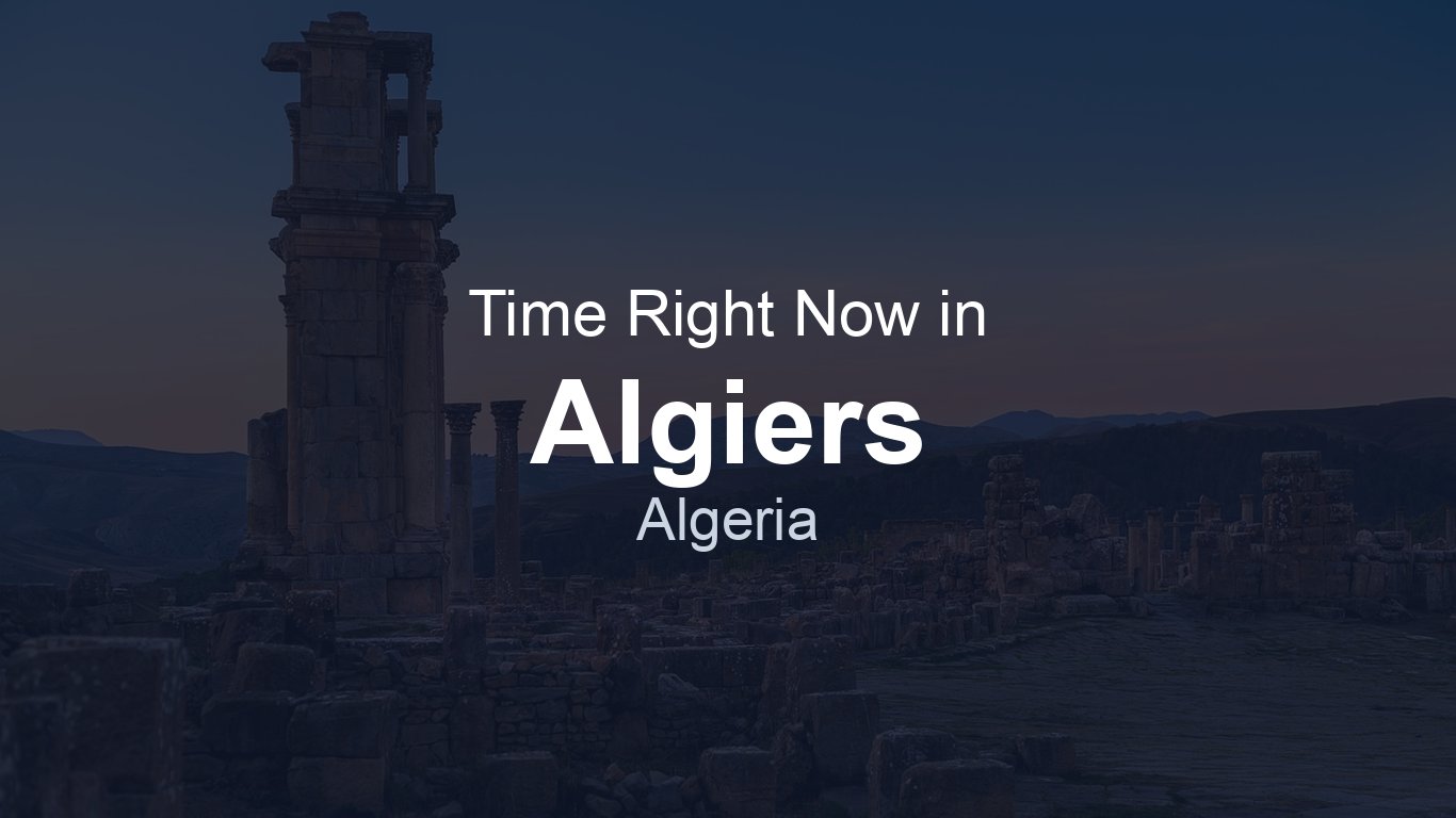 Time in Algiers, Algeria | TimeRight.now