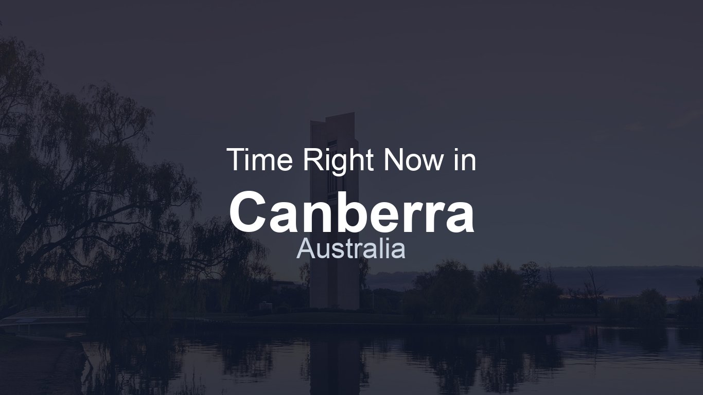 What Time Is Canberra Now