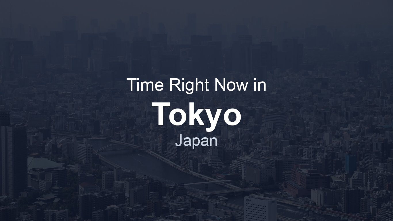 Time in Tokyo, Japan | TimeRight.now